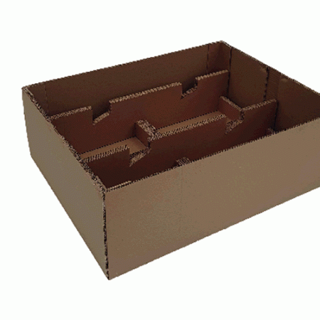 Cajas de cartón de un solo uso