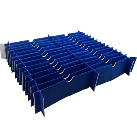 Fabricación de rejillas carton plástico forrada en spund bond Qro